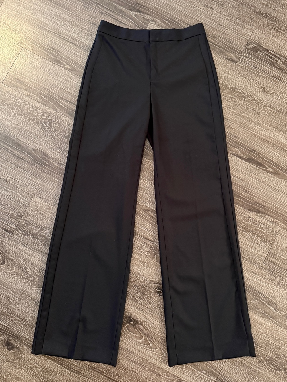 Banana Republic Tuxedo Stripe Wide Leg Trouser Long Inseam